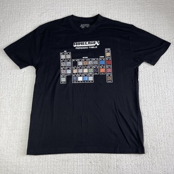 Minecraft Periodic Table Of Minecraft Tee Shirt Men XL Mojang Gamer 2020 - Picture 1 of 16
